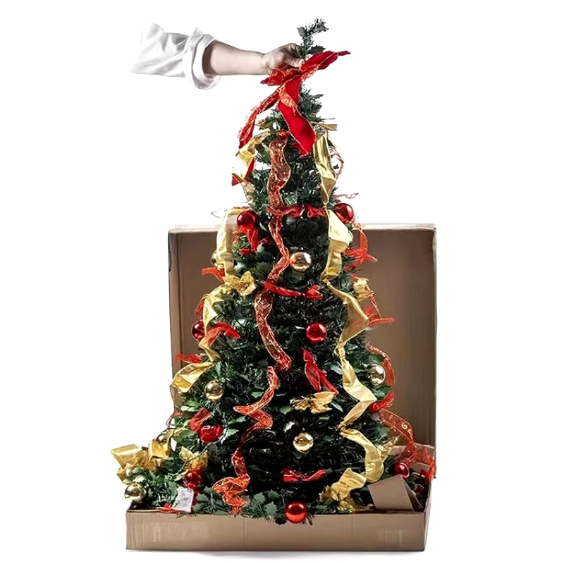 Foldable Colorful Christmas Tree Spiral Scalable Christmas Tree 1.8M/1.5M/1.2M Christmas Party Decoration